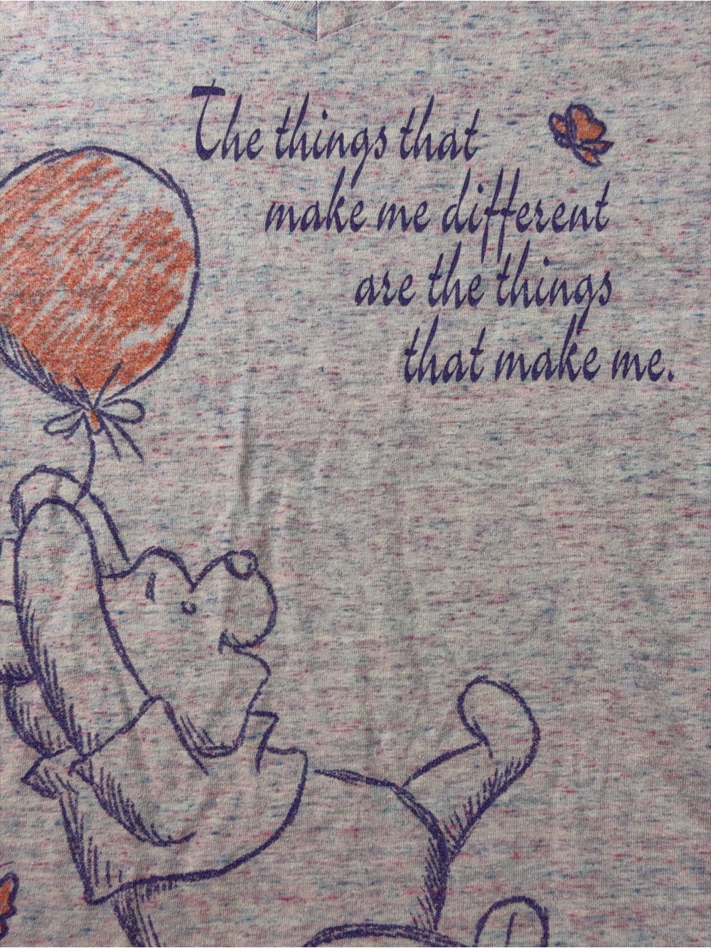 Disney Parks Winnie the Pooh Graphic Tee XL Inspirational Quote Shirt - Picture 3 of 4